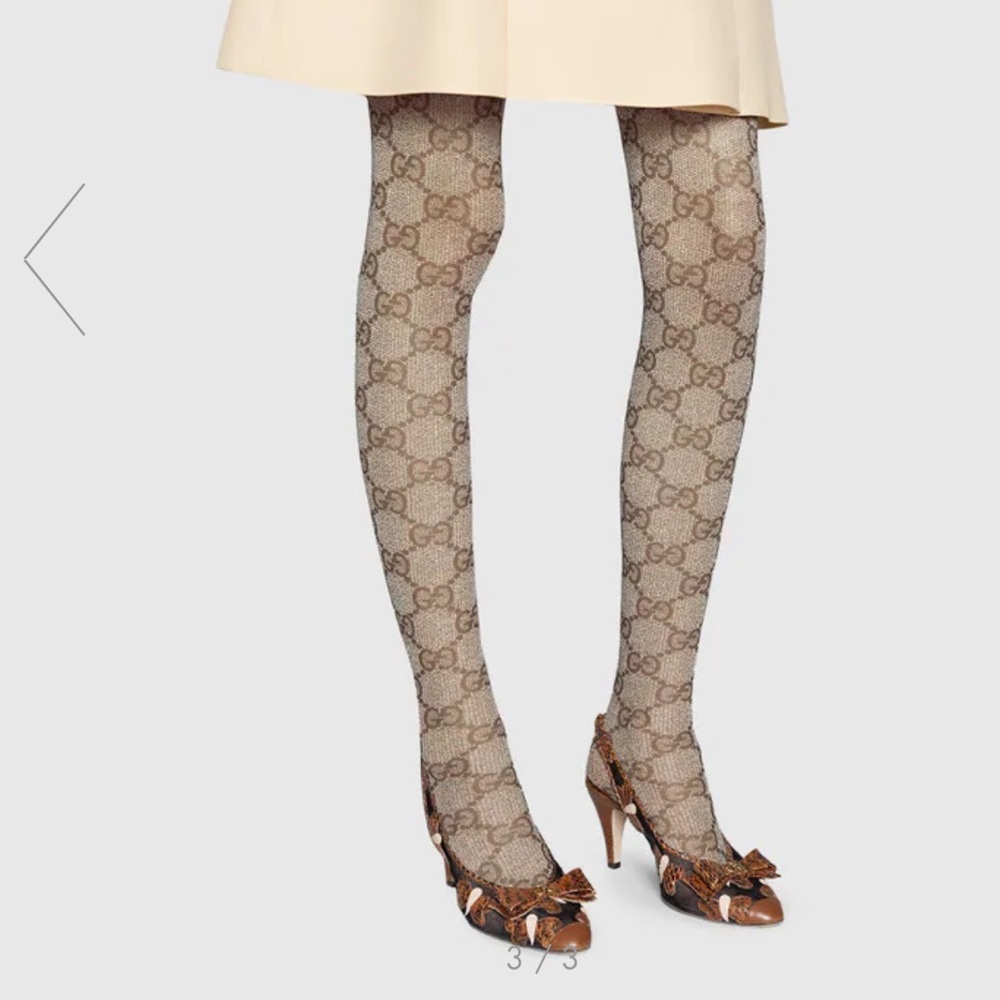 Authentic Gucci Logo Tights